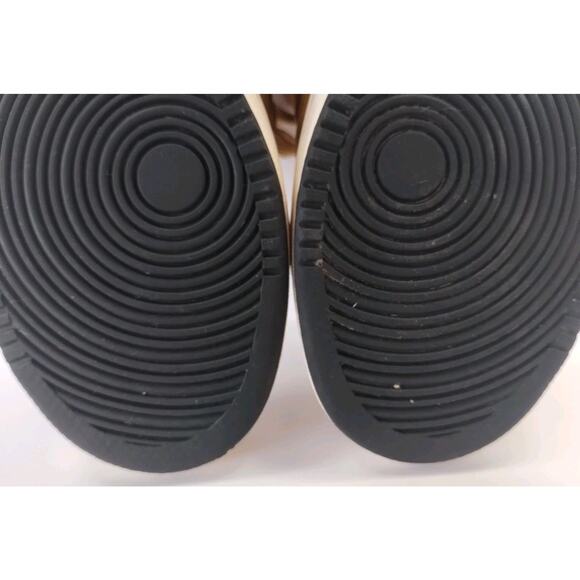 Nike Youth 4Y Court Borough Mid GS Wheat/Gold Athletic Hi-top B-ball Sneakers - Picture 9 of 15